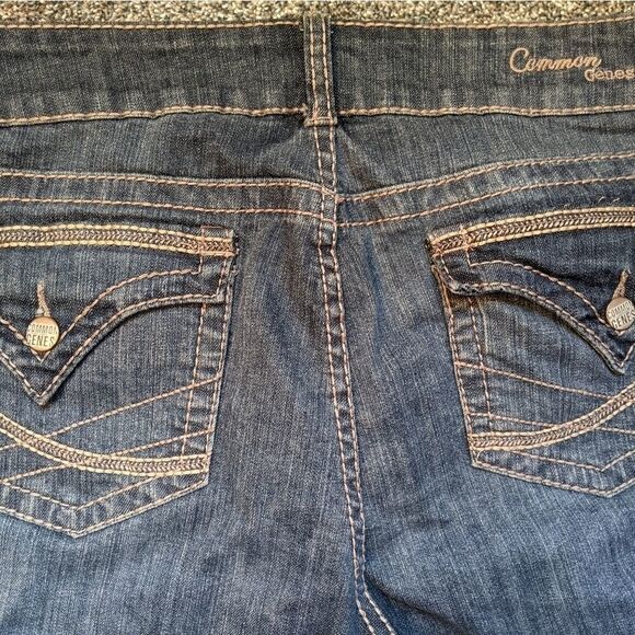Common Genes Cropped Denim Jeans women's 12 - Picture 4 of 5